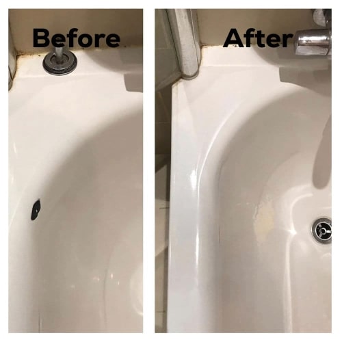 Before and After Bathroom Tub Replacement