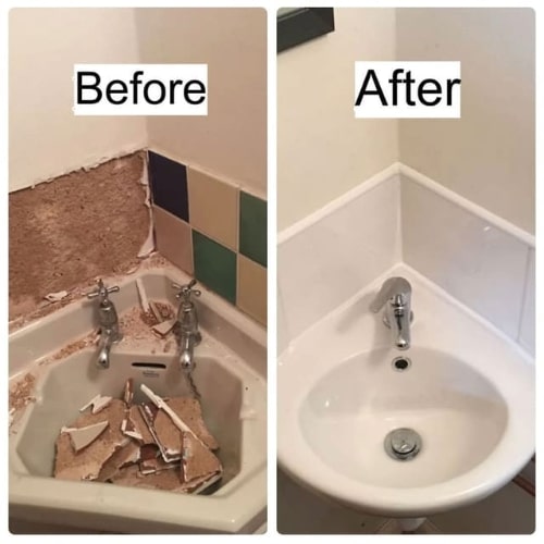 Before and After Sink Replacement