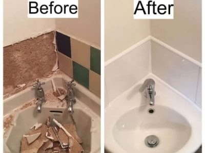 Before and After Sink Replacement